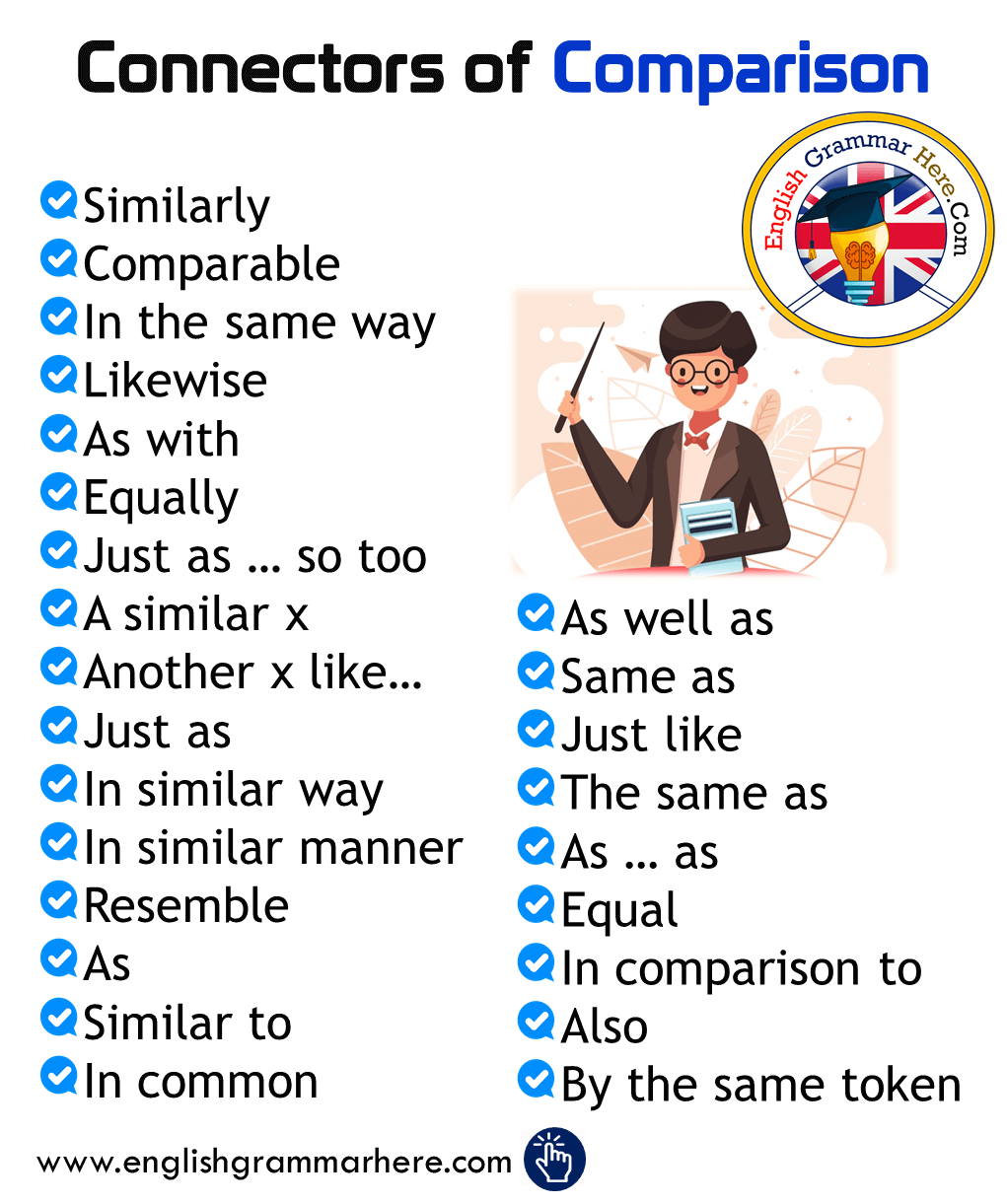 comparison and contrast sentence examples