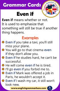 EVEN IF