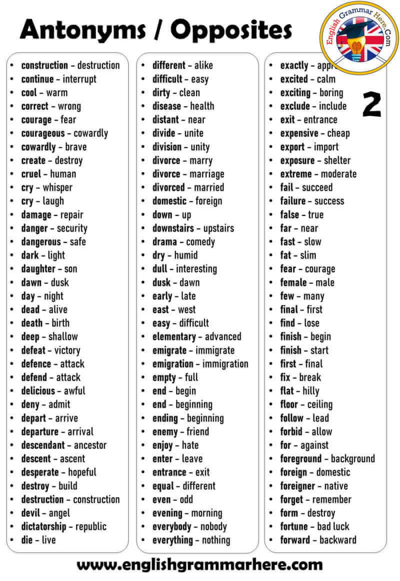 examples of 2 word phrases