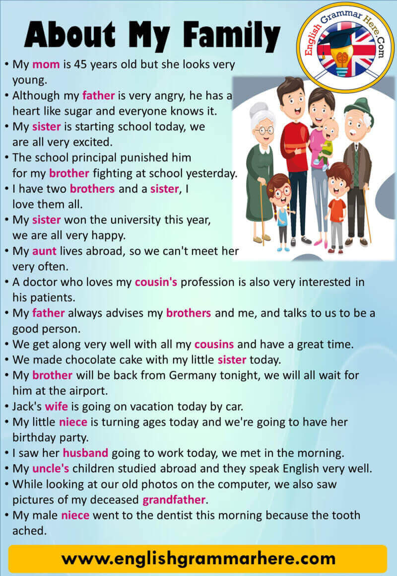 introduce my family english