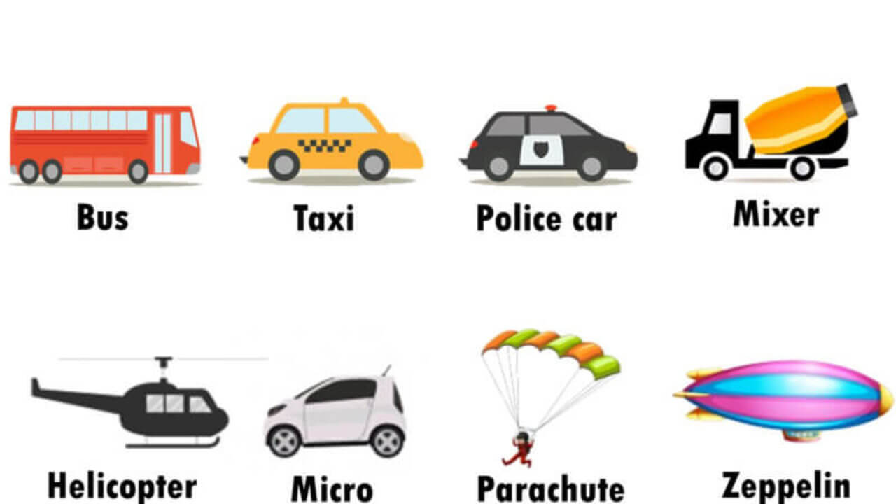 what are the four means of transport