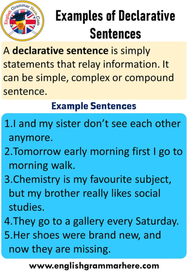 5 Example Of Declarative