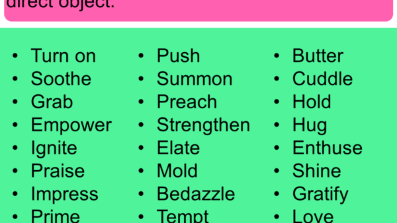 10 Example of Transitive Verb in English - English Grammar Here