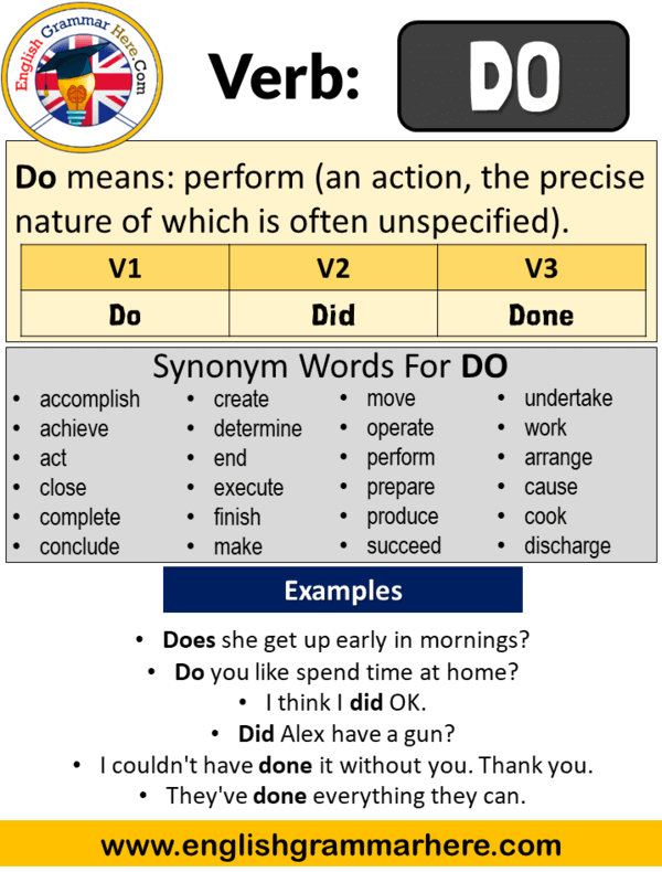 Do Simple Past Tense