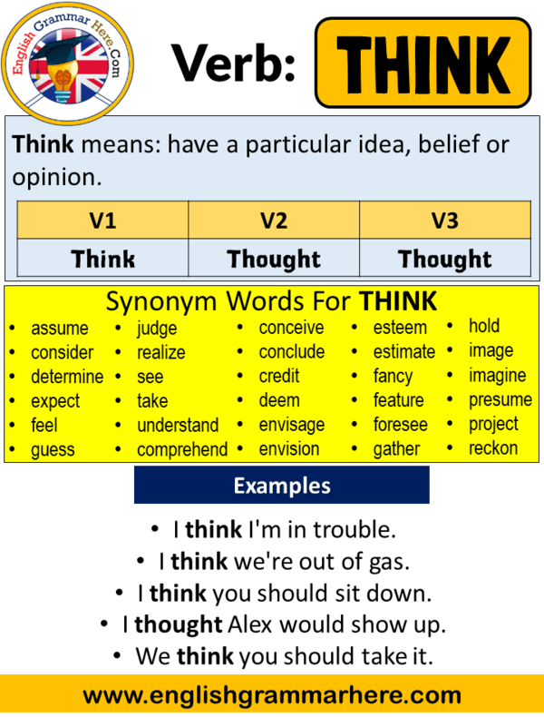 think verb 3
