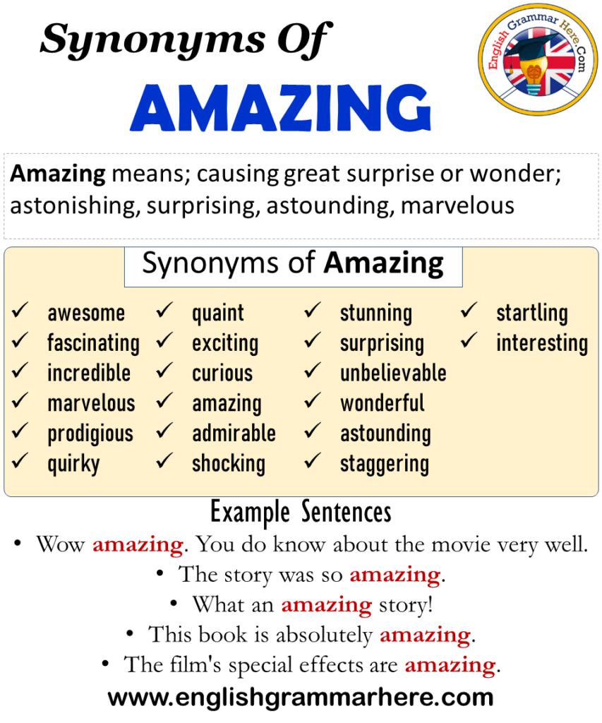 awesome presentation synonyms