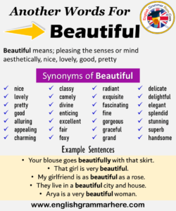 Another word for Beautiful, What is another, synonym word for Beautiful ...