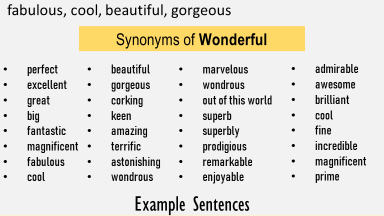 Amazing synonym