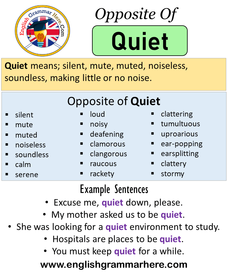 quiet visit meaning