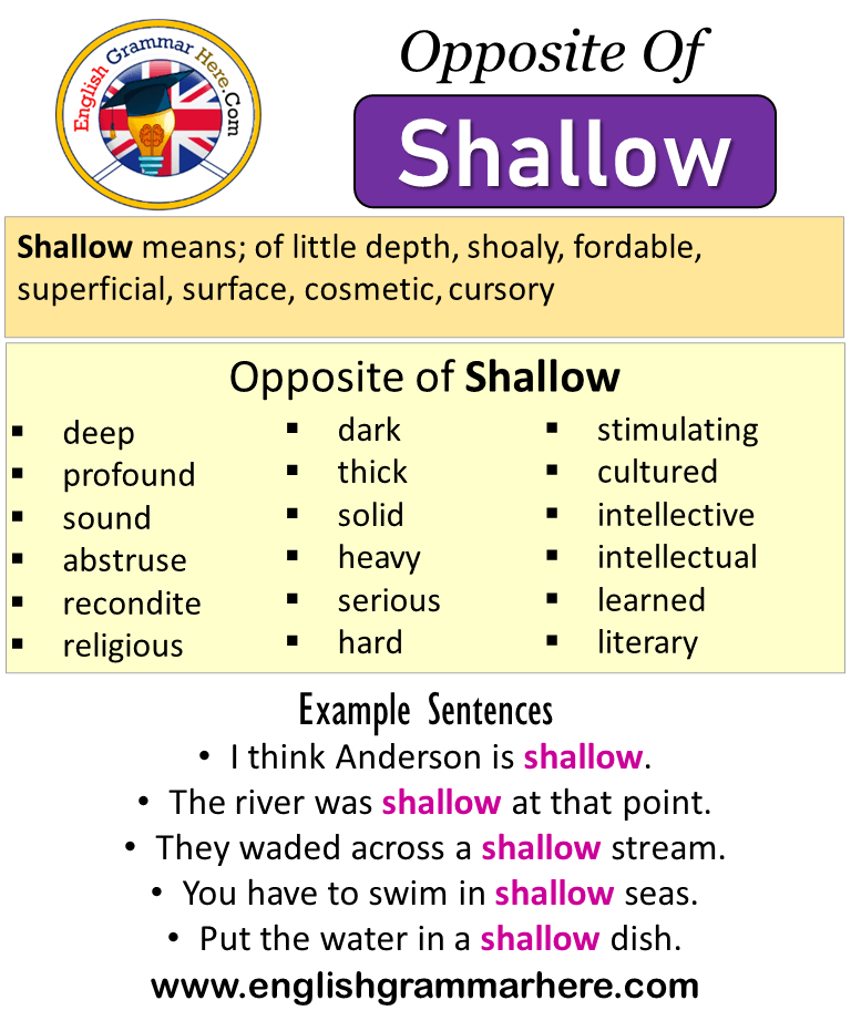 Shallow meaning