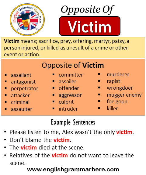 Synonyms Of Victim, Victim Synonyms Words List, Meaning and Example  Sentences Synonyms words are t…