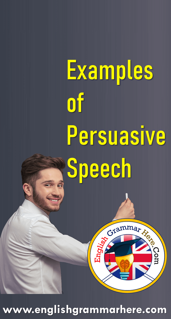 the persuasive speech quizlet