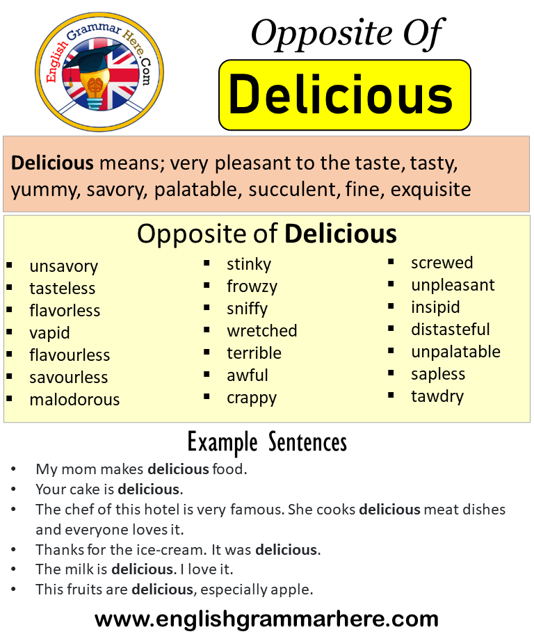 Delicious synonym