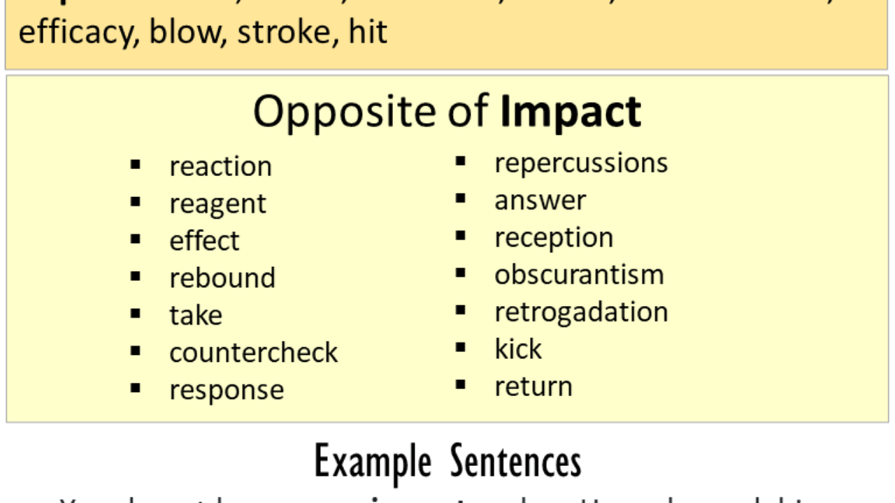 Impact meaning