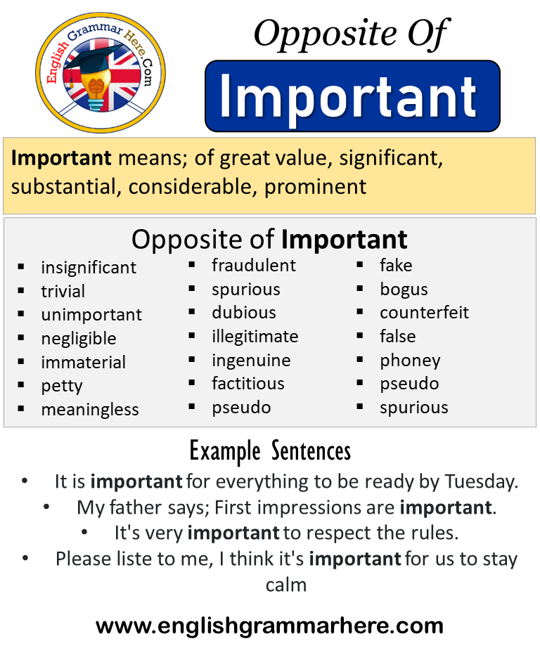 examples of antonyms