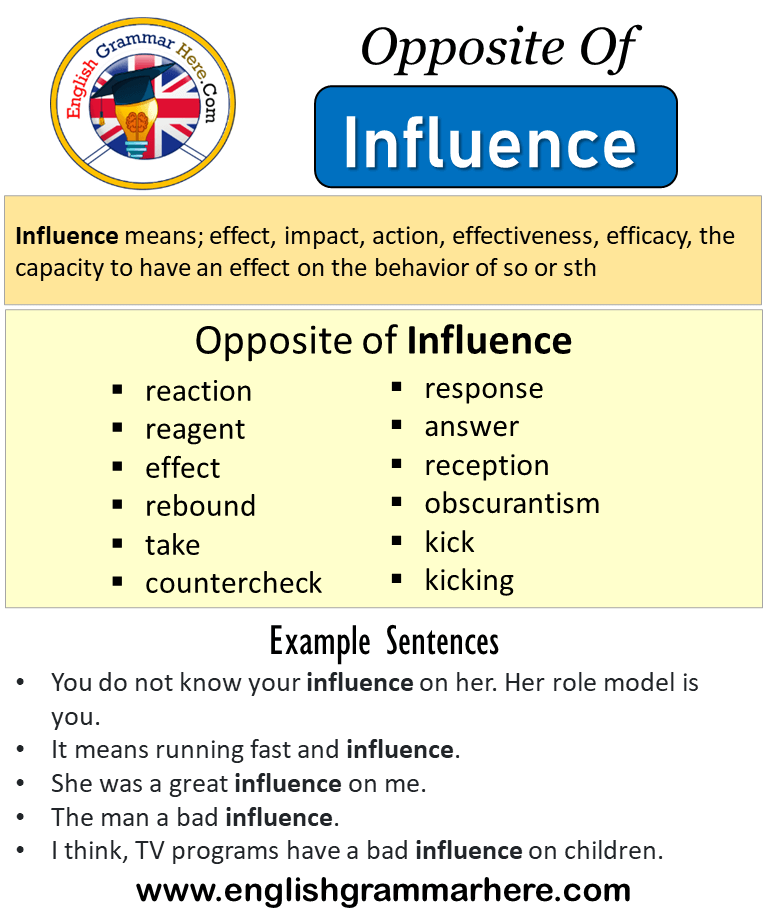 another word for influence in an essay