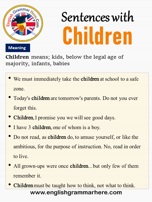 sentences-with-children-children-in-a-sentence-and-meaning-english