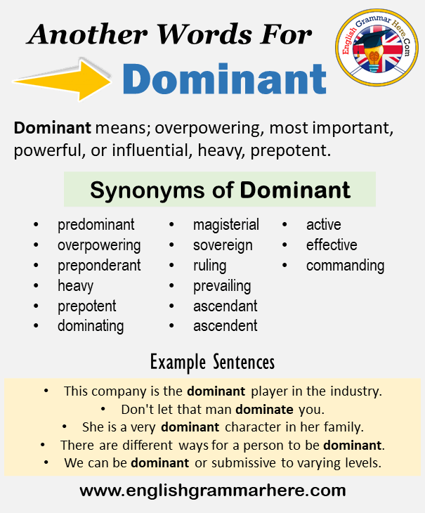 what the opposite of dominant