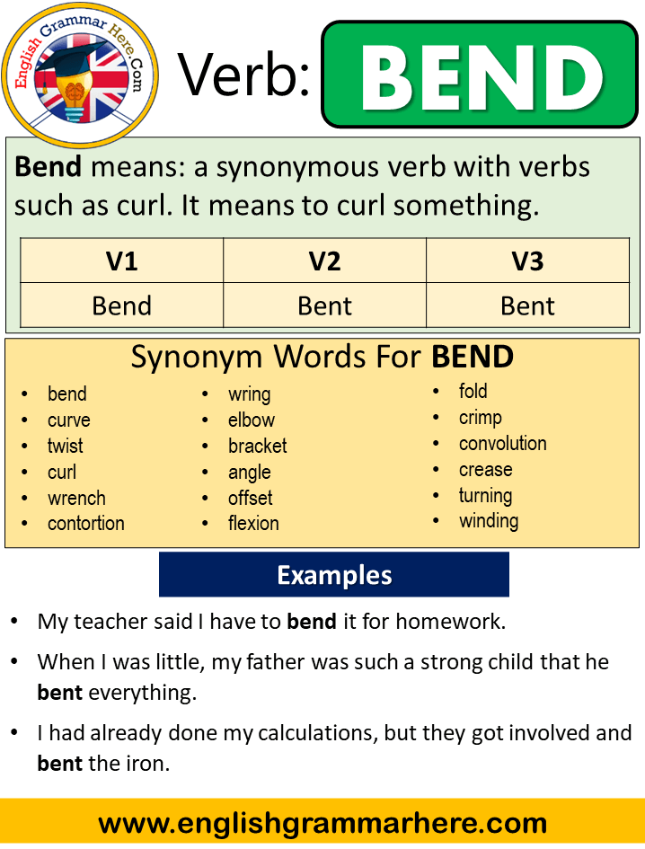 What Is The Past Participle Tense Of Bend