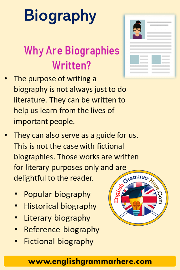 how to write your biography in english