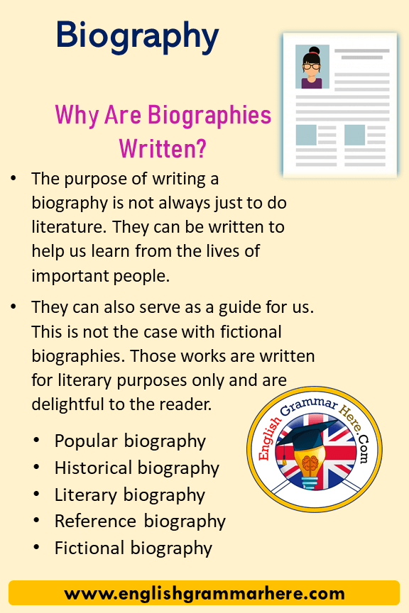 life history writing biography example