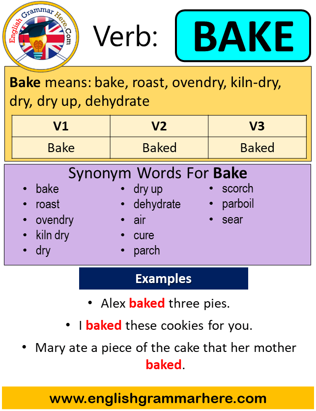 What Is The Past Form Of Bake