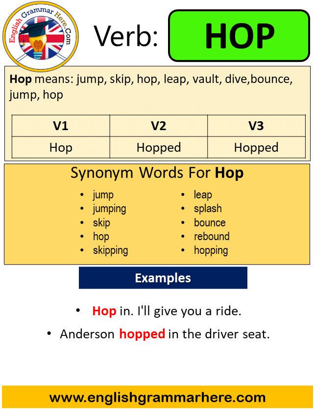 1 hop means in flight