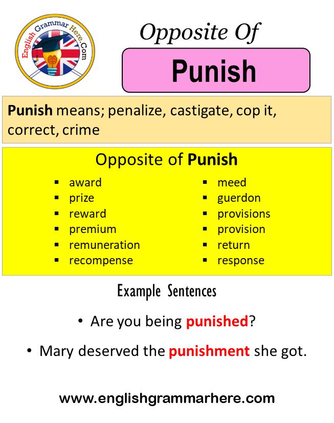 give an antonym for punishable