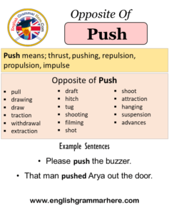 PUSH ANTONYMS IN ENGLISH visual data 6