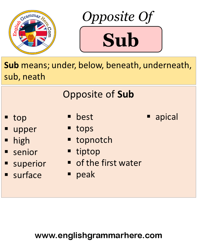 meaning of sub thesis