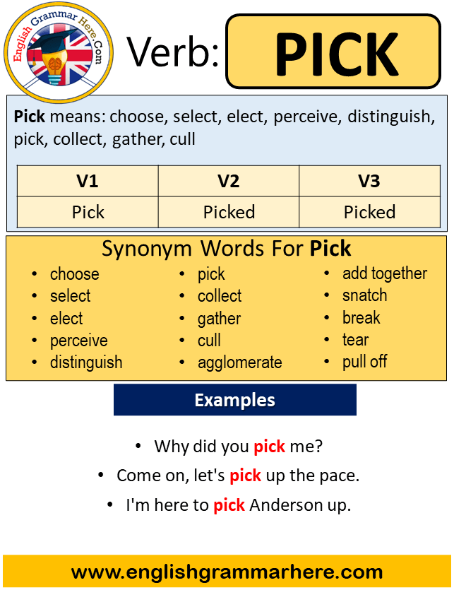 pick and choose past tense