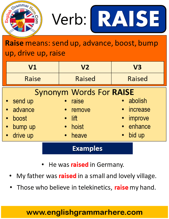 Verb 3 Raise