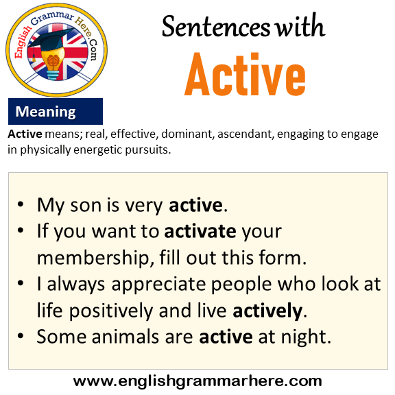 Active Verbs Meaning