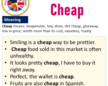 Cheap In A Sentence And Meaning Archives English Grammar Here