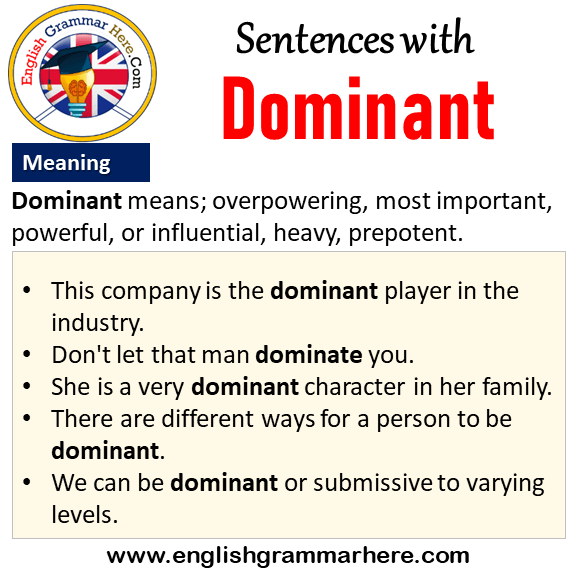 manual business wing Sentences with Dominant, Dominant in a Sentence and Meaning - English  Grammar Here