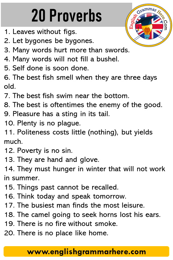 proverb examples