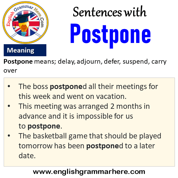 what is assignment and postponement
