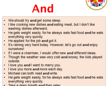 And in a Sentence in English Archives - English Grammar Here