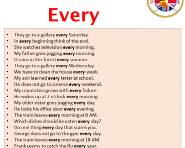 Sentences For Every Archives - English Grammar Here