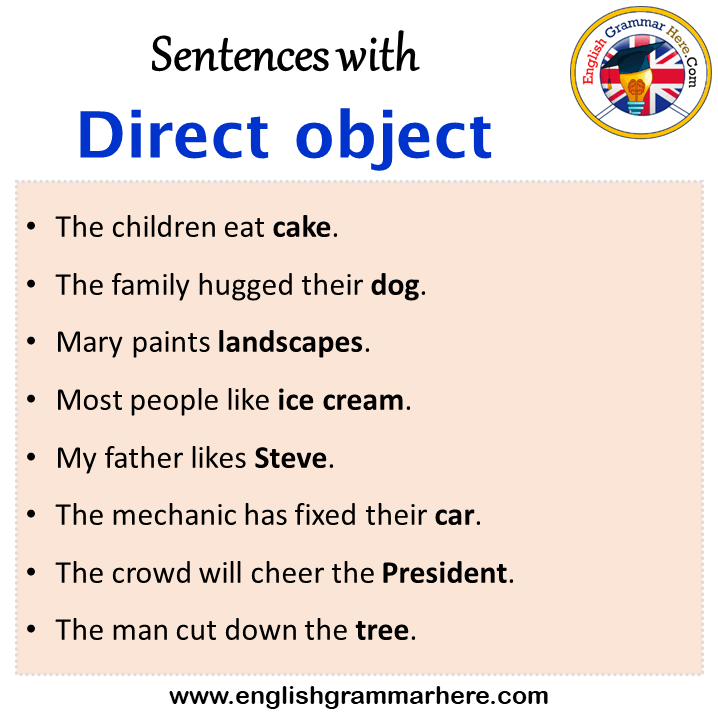 examples of sentences with and without indirect objects