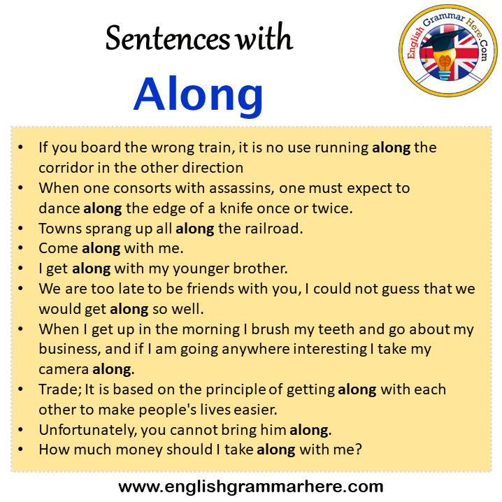 strung along sentence example