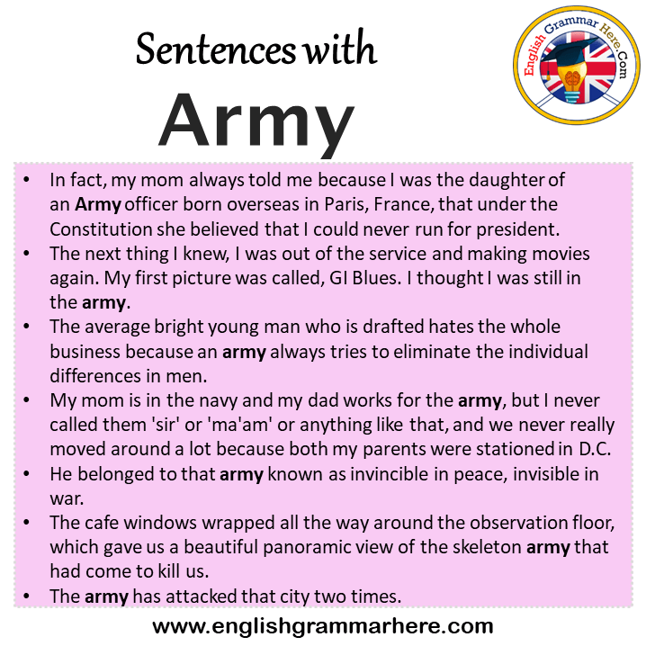 Sentences With Soldier, Soldier In A Sentence In English,, 41 OFF