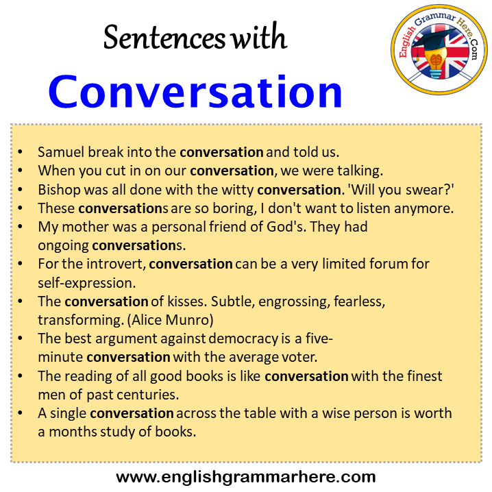 presentation conversation english