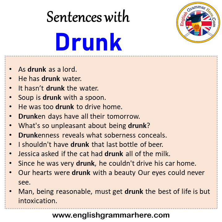 How To Say Drunk