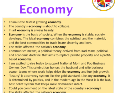 Economic Activity Example Sentances Sentences For Economy Archives - English Grammar Here