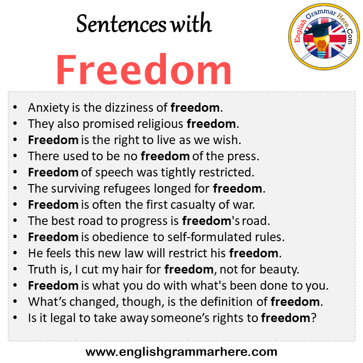 thesis sentence for freedom