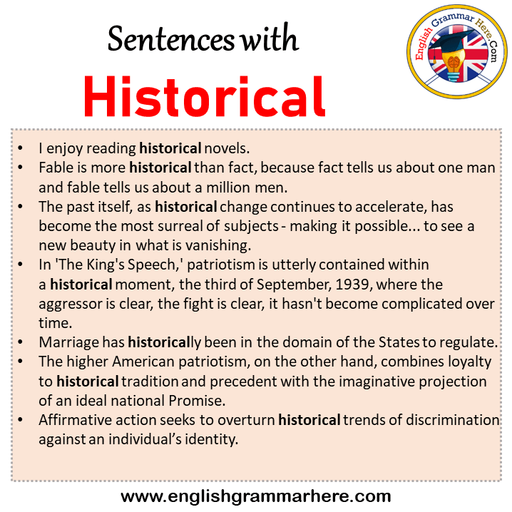 sentences-with-historical-historical-in-a-sentence-in-english