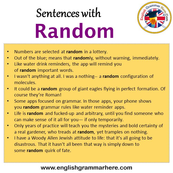 sentence with random assignment