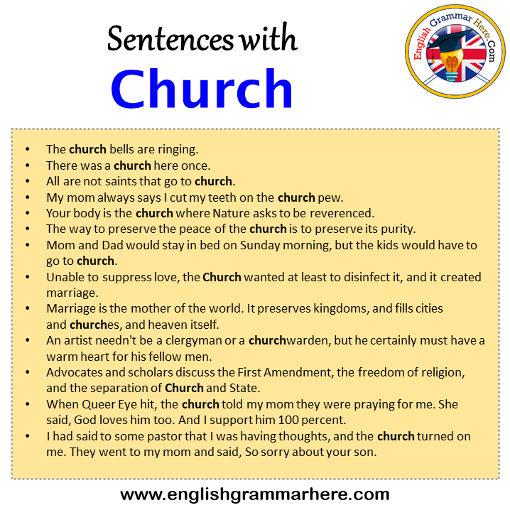 Church Used In Sentence