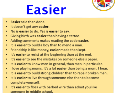 Sentences with Easier Archives English Grammar Here